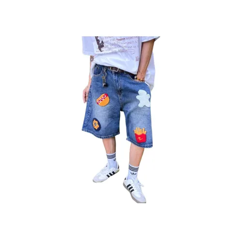 DAFK Blue Men's Denim Shorts DAFK Синий Мужские Джинсовые Шорты