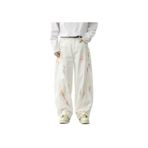 PANDA ADEVIL Джинсы Унисекс Белый