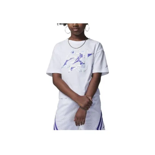 Jordan Jumpman SHINE Tee T-Shirt Детская Белая