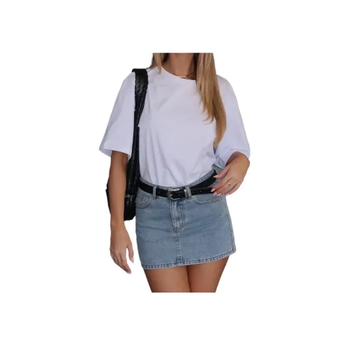 WHITE FOX Джинсовые короткие юбки Женские