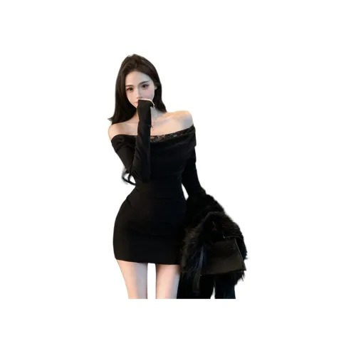 BVODE Длинное платье с длинными рукавами женское