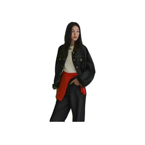 SAGP Черный Унисекс Джинсовые куртки