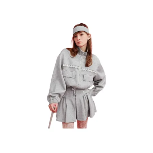 AIVEI Серый Женское короткое пальто