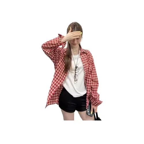 TUCANO Red Unisex Shirts TUCANO Красные Унисекс Рубашки