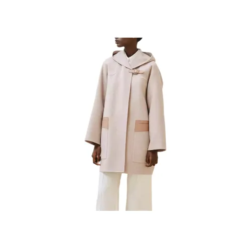 HERMES Бежевое Женское Пальто