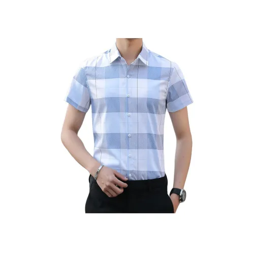 BAISHENGHU Короткий рукав рубашка мужская