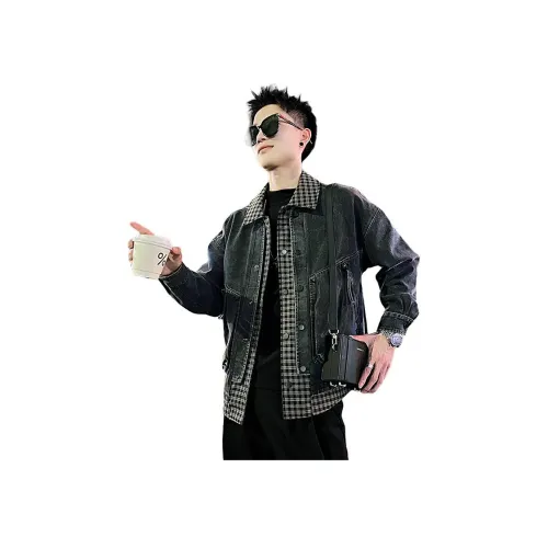 FRQ Серый Унисекс Джинсовые Куртки