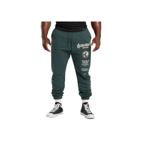 GYMSHARK Зеленые Мужские Вязаные Спортивные Штаны