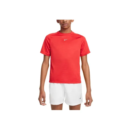 Nike Dri Fit T-Shirt SS25 Университетский Красный Университетский Красный Белый Детский