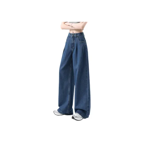 SEVEN FOR ALL MANKIND Женские джинсы синего цвета