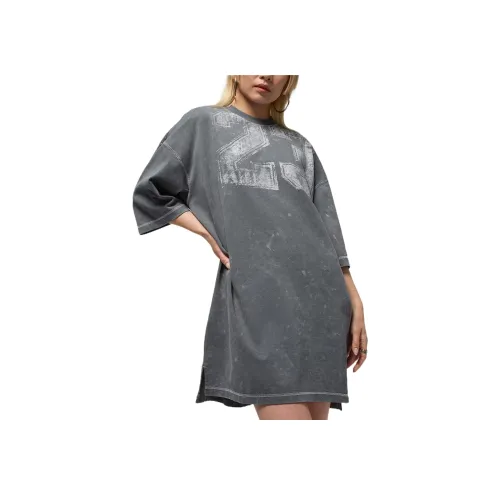 Джордан T Рубашка Короткий рукав Платье Женское