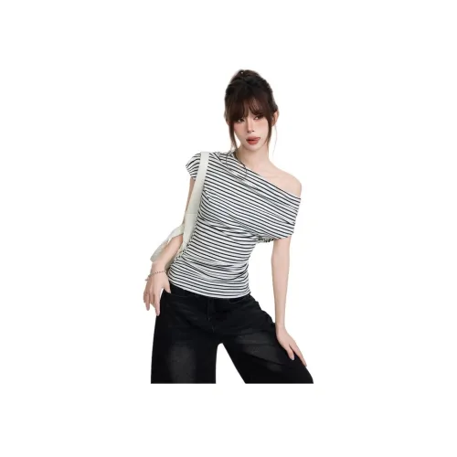 Princess Berdele T-рубашка облегающий крой с утяжкой на талии похудение дизайн нишевый топ женский