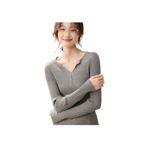 Mo Han Yi Mei Цветочный кофе Женский трикотаж