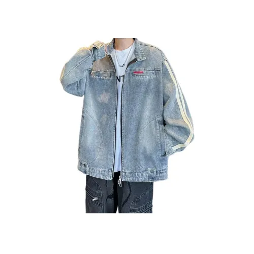MGXEK Синий Унисекс Джинсовые куртки