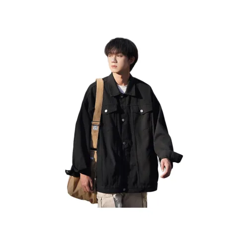 REXSHION Черный Унисекс Джинсовые куртки