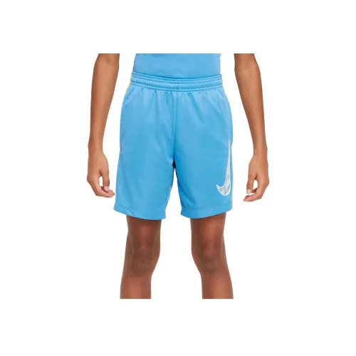 nike Dri Fit Шорты Подростки Синий Transcend Светло-лимонный цвет Twist Белый