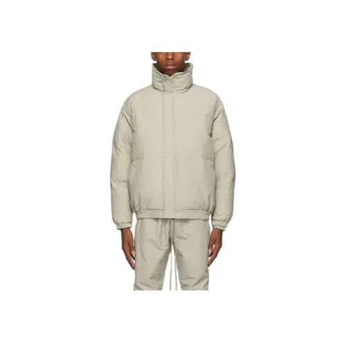 Fear Of God Essentials Пуховая куртка Зимний Мужской Оливковый