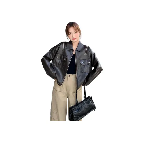 MEXICAN Кофе Женские Кожаные куртки