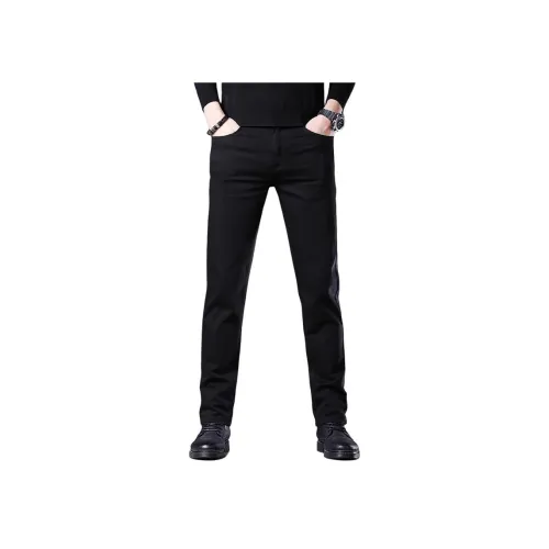 XIGUAN Черные Унисекс Джинсы