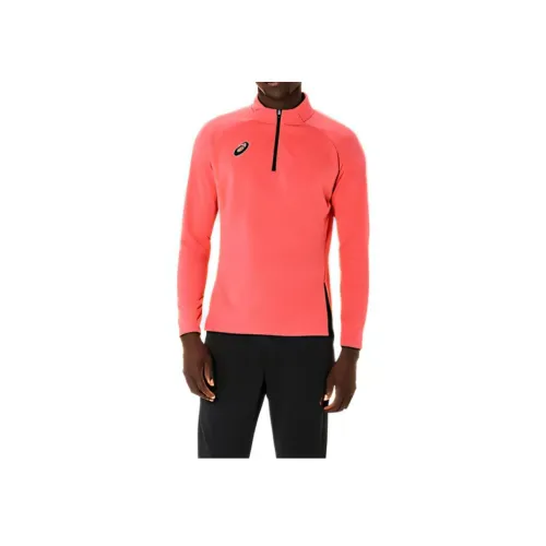 ASICS HALFZIP Трикотаж Мужской Коралловый Reef