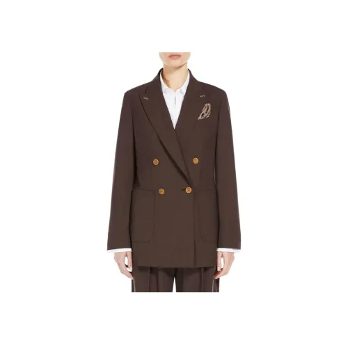 MaxMara Бизнес-костюм пальто женское коричневый