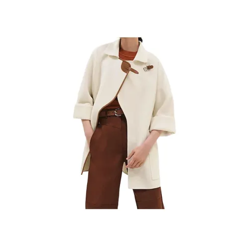 HERMES Куртки и Пальто Женские Естественный Белый