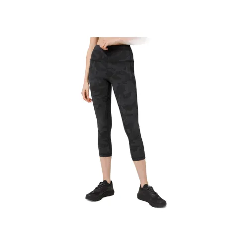 lululemon Pace Rival Спортивные брюки Женские Черный Серый С принтом