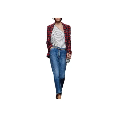 CHANEL 24 Весенний Летний Куртки и Пальто Женские Красные