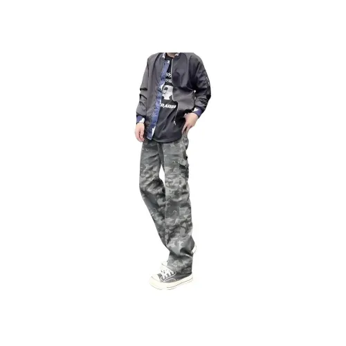 CARE NOTE Deep Камуфляж Унисекс Джинсы