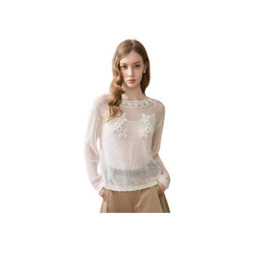 AIVEI Экрю Женские Свитеры