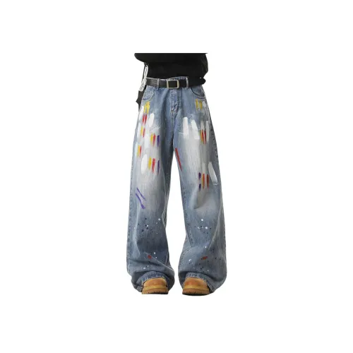 R.super Синие Унисекс Джинсы