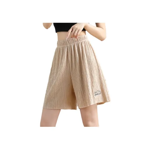 JEANSWEST Курортный стиль Однотонный HIGH RISE Колено Длина Брюки Верхняя одежда Тонкий Маленький Лето Женские