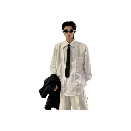 Pirkadat Белый Унисекс Рубашки