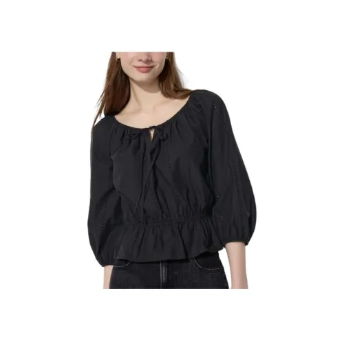 UNIQLO Черные Женские Рубашки