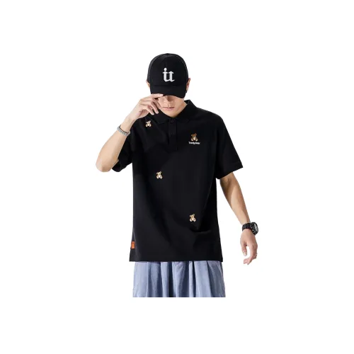 PANDA ADEVIL Черные Мужские T-Рубашки