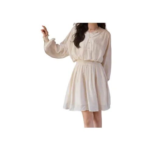 MISHOW Длинное платье с длинными рукавами женское