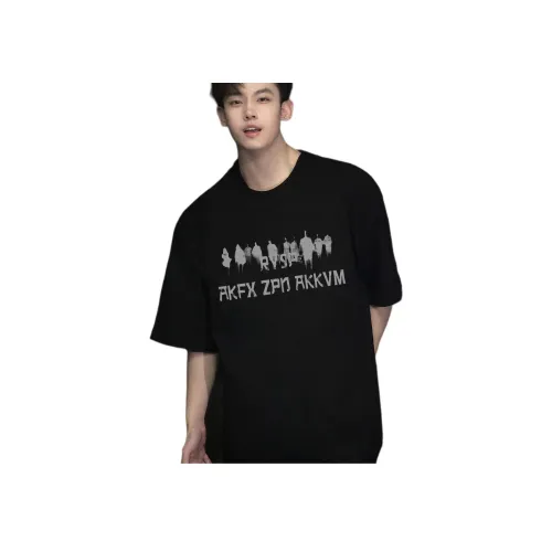 HIPHOPPUNKS Летняя футболка свободный крой унисекс