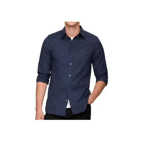 Tommy Hilfiger Темно-синие мужские рубашки