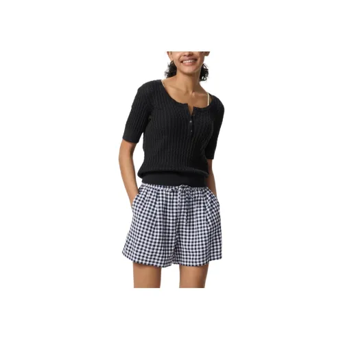 UNIQLO Princesse TAM Коллаборация Темно-синий Женские Повседневные шорты