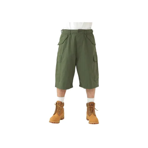 BEAMS совместный бренд Оливково-зеленые Мужские Карго Шорты