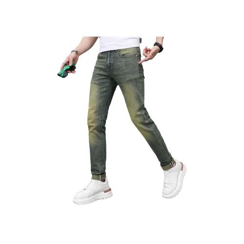 CIZA Винтажные синие унисекс джинсы