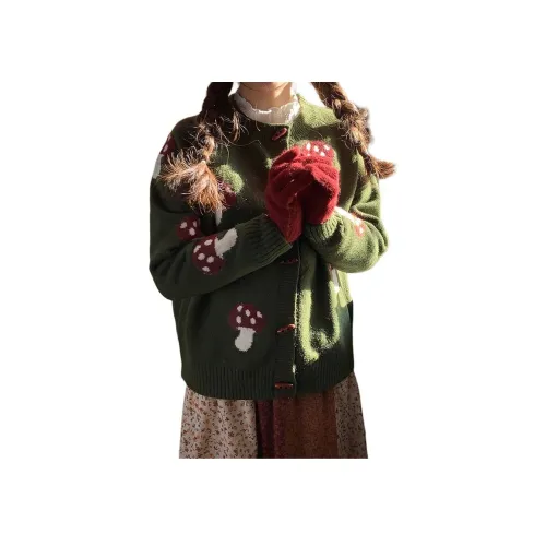 CHARM GLOW Зеленый Женский Трикотаж