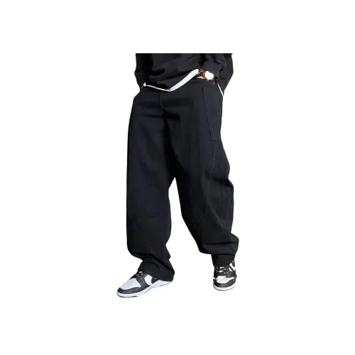 ZHANDASHUAI Черные Унисекс Джинсы