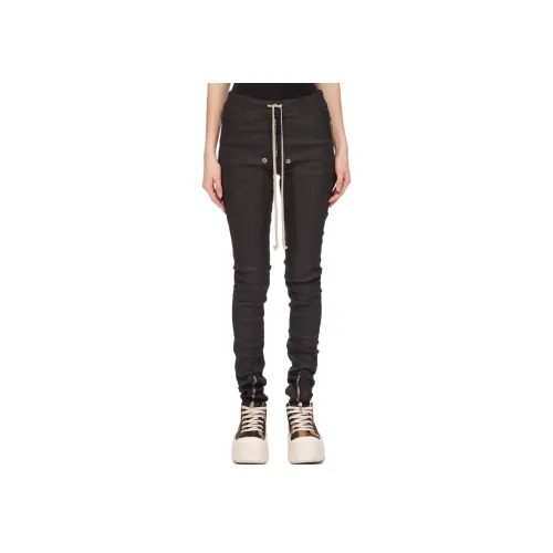 Rick Owens DRKSHDW FW24 Джинсы Женские Черный Парафин