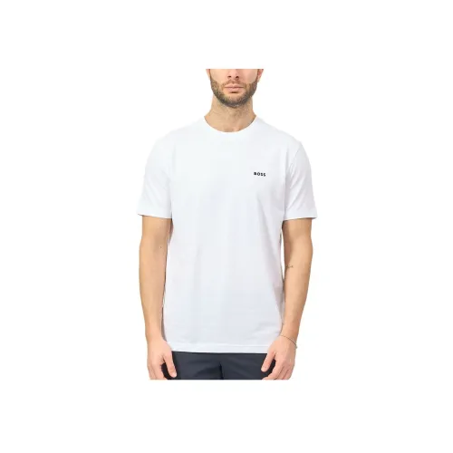 Hugo Boss Белая Мужская T-Рубашка
