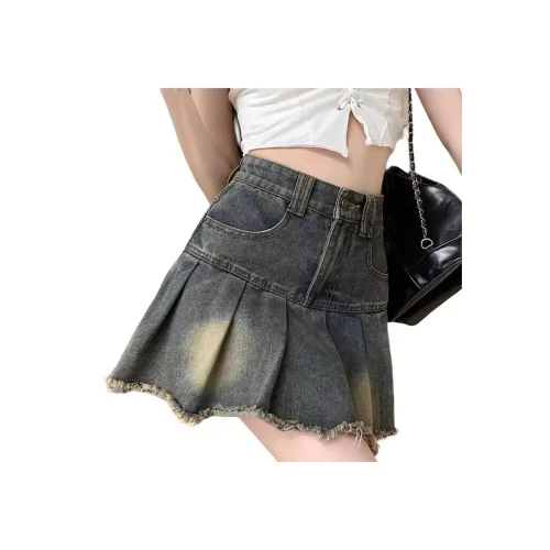 YEARNED Джинсовые короткие юбки Женские