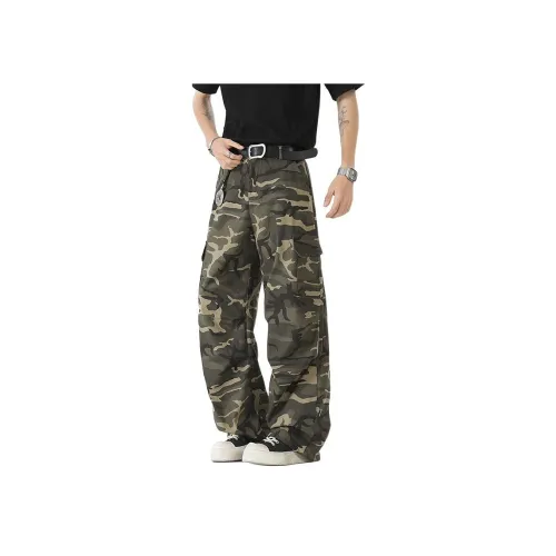 YOFVV Армия Зеленый Унисекс Повседневные Штаны