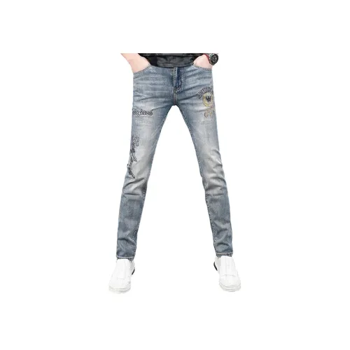 OGQG Синий Мужской Джинсы