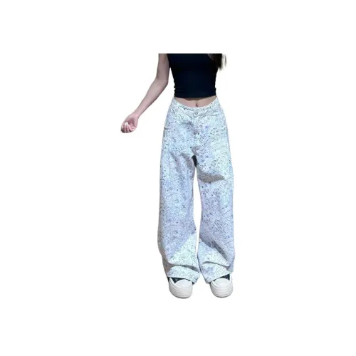 JIEPA Graffiti Fish Women's Casual Pants