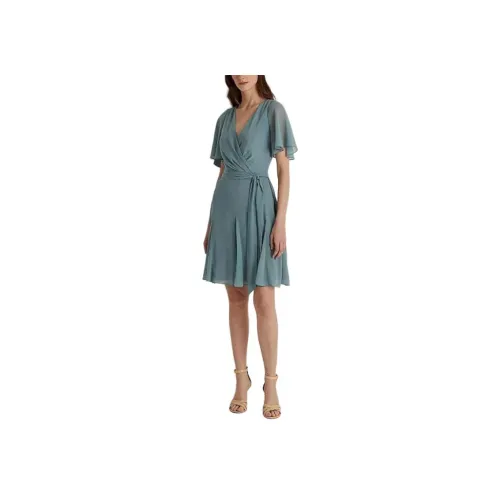 Ralph Lauren Blue Женские Короткие Платья с Рукавами